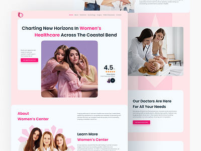 Women's Medical Website Design 3d graphic design gyno landing latest trend medical modern design motion graphics ui ui ux website women