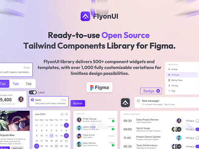 Open Source Tailwind Components Library. about block blocks component library components components uikit dashboard flyonui hero ladning page pages ratting review tailwind tailwind components widgets