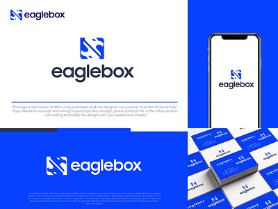 eaglebox logo design animation brandidentity branding branding and identity branding for statups company logo creativelogo customlogo design e concept eagle concept eaglelogo elegantlogo flat logo graphic design illustration logo logodesigner logos minimal