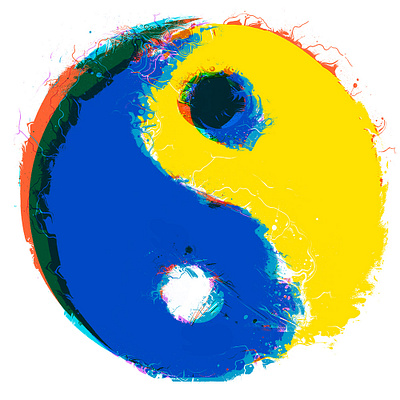 yin yang experiment affinityphoto illustration yin yang yinyang