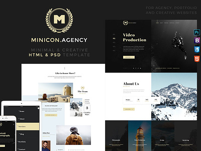 Minicon HTML and PSD Template