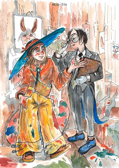 Book illustration bbok illustrator book iilustration children book children story confrontation funny characters illustrating illustrator neznayka nosov traditional illustration watercolor art watercolor illustration