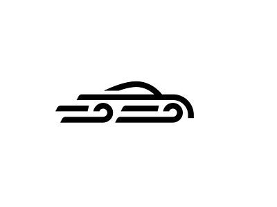 Fast Car abstract auto automotive black car creative fast car kreatank logo logo design minimal negative space race rally rental service simple