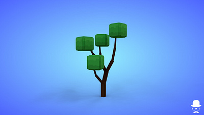 Voxel Tree 1.1 Model - 3D Lowpoly Game Asset 3d 3d model fantasy game asset isometric lowpoly magicavoxel nature plant tree trees vegetation voxedit voxel voxel art voxels