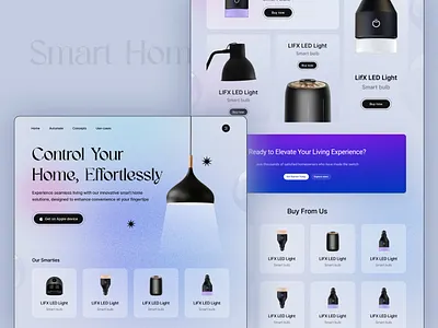 Product Page, Website Design, UI UX Design, Smart Home design home automation homepage landing page product product page product ui smart home ui ui design ui ux ui ux design ux ux design web design webpage website design website ui