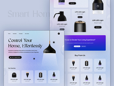 Product Page, Website Design, UI UX Design, Smart Home design home automation homepage landing page product product page product ui smart home ui ui design ui ux ui ux design ux ux design web design webpage website design website ui