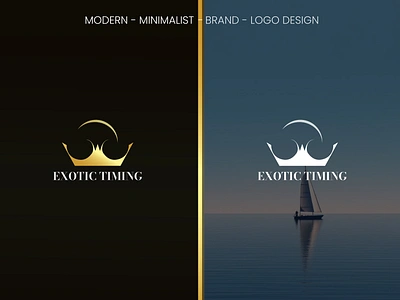 EXOTIC TIMING - A Sea Travel Experience brand logo custom logo logo logo design luxury logo minimal logo modern logo travel logo