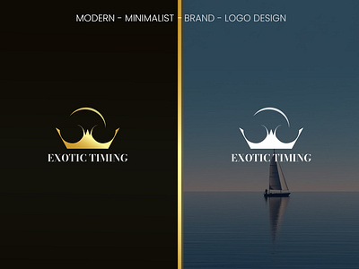 EXOTIC TIMING - A Sea Travel Experience brand logo custom logo logo logo design luxury logo minimal logo modern logo travel logo