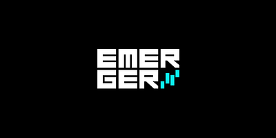 Emerger logo branding logo