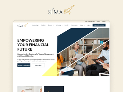 SIMA Financial Group Website Redesign – Empowering Finance dribbbleshots ui