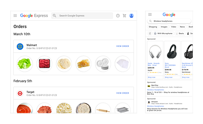 google express design google express ui ux