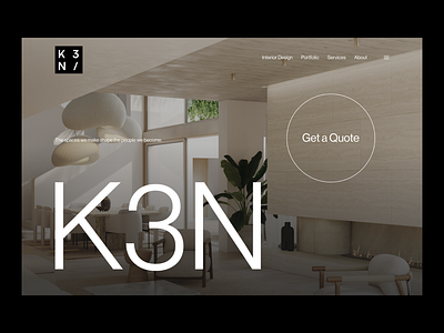 K3N - Architectural Studio agency architectural branding business clean clean design design flat illustration logo minimal studio ui ux