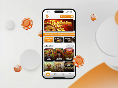 Casino Mobile App - UI/UX Design app casino design ui ux