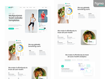 Healing Pro - SaaS Landing page Template - Light Mode branding clean concept dashboard design design system flat framer free freebie health homepage landing page light minimal prototype saas ui web website