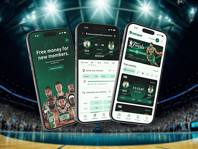 Sports Bet App Design - UI/UX Design app bet casino design gambling sport ui ux