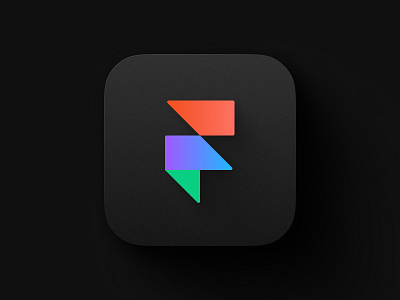 Just for fun. Framer + Figma. app design app icon black dark figma framer logo logo design ui