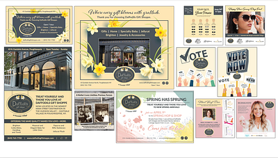 Daffodils Gift Shoppe Print, Digital & Social Ad Campaigns ad campaign digital ads email marketing graphic design illustration layout marketing collateral print ads retail marketing sales collateral social graphics visual identity