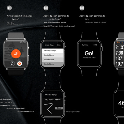 BOSE / Strava - WatchOS App fitness graphic design mobile ui ux watch os wearable