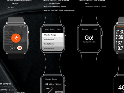 BOSE / Strava - WatchOS App fitness graphic design mobile ui ux watch os wearable