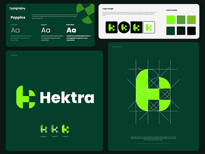 Hektra Logo - Brand Identity - Branding