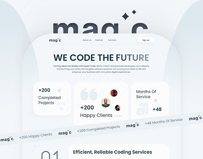 magic - Development Agency | Website | UX/UI design figma graphic design motion graphics prototype ui ui design uiux user experience user interface ux web website design