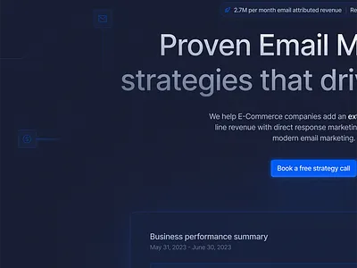 Copywriting Saas Platform Hero hero saas web design webflow