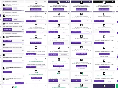 twitch autohost design twitch ui ux