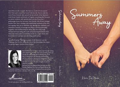 Summers Away Book Cover book cover book formatting book layout cover design graphic design layout typography