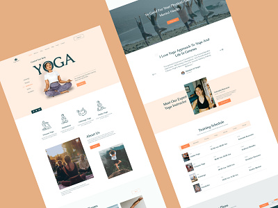 YogaStudio | Yoga Instructor Template branding design graphic design ui web web design website