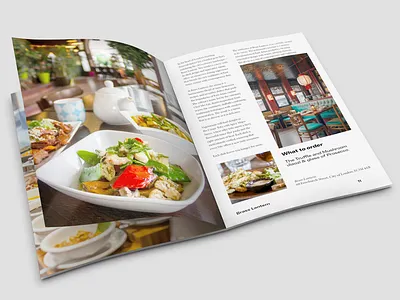 London Food Guide (Page Layout) adobe graphic design indesign photoshop