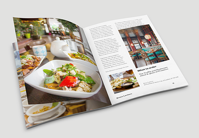 London Food Guide (Page Layout) adobe graphic design indesign photoshop