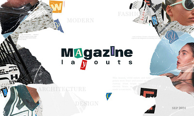 Magazine Layouts design graphic design illustration layout typography