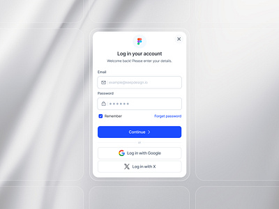 Log in account login dashboard design system design token keep design system login login portal pop ui kit sign in ui ui kit visual design widget widgets