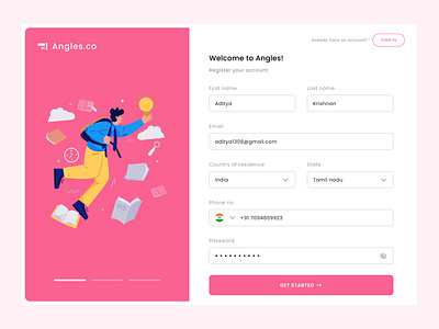 Login Flow - UI Pages app app design branding design figma form ui graphic design illustration login form login ui logo onboarding registration sign in sign up ui ui design ui page web design website