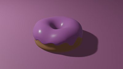 Donut - blender 3d blender blender design design donut design dribbbledesign graphic design illustration vector