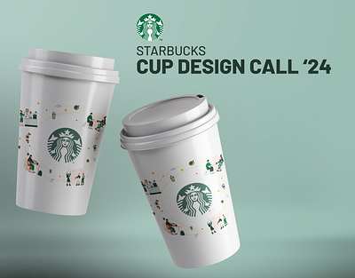 Cup Design Call - Starbucks branding cup design design designer graphic design illustration packaging starbucks