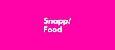 SnappFood branding graphic design logo ui