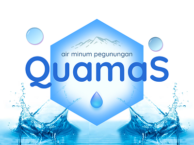 Quamas - Health Drinking Water bottle box branding drink drinking gallon healtywater logo mountain mountainwater quamas water