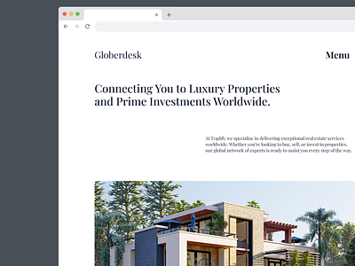 Designs for a Property Management Agency Website landingpage ui uxdesign website