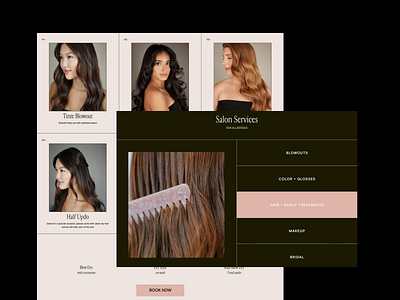 Tinte Salon Website Update art direction branding clean design design feminine graphic design grid hair salon hair salon branding hair salon website layout logo minimal design minimal website pink typography web design website website grid