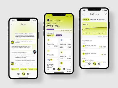 MoneyMate — your finance mate fintech interface design product design ui ux uxui