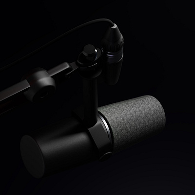 3D Condenser Microphone Design 3d animation blender blender3d cinematic hard surface modeling hyperrealism lighting photorealistic product design render