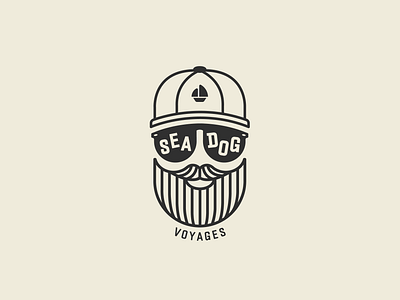 Seadog Voyages Logo branding design designer face graphic design illustration illustrator logo vector