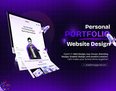 Portfolio Website | Landing Page branding design figma design landing page design product design ui uiux design user experience design user interface design ux webpage design website design