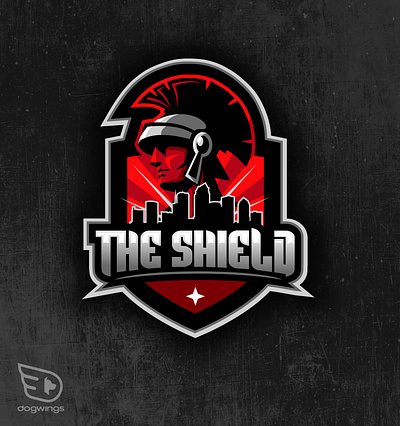 Logo - sports graphic centurian chipdavid dogwings logo shield sportsgraphic vector warrior