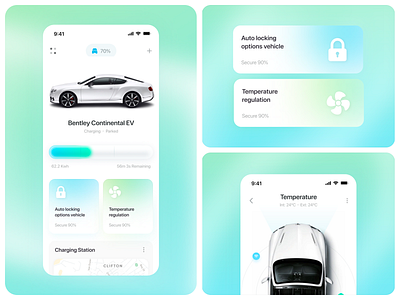 Electric Vehicle Mobile App app design ecofriendly electric vehicle ev app ev mobile modern design navigation product design sajon transportation ui ui design uiux ux vehicle vehicle charge