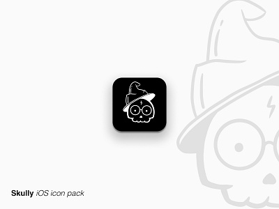 Skully icon pack - no. 2 drawing dumb phone glasses harry harry potter hat icon iconpack ios iphone lightning bolt ui ux