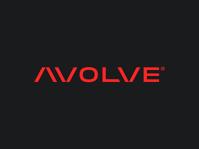 AVOLVE Logotype avolve bold brand brand identity branding effendy fashion future identity lettering logo logotype red streetwear tech type typography urban wordmark