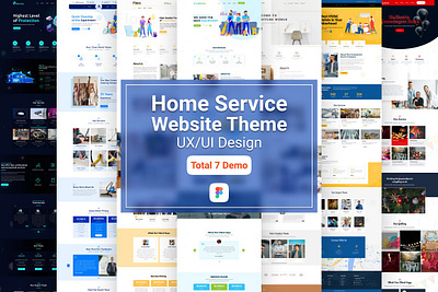 Home Service Theme-UI KIT home service theme ui kit home service website home theme house theme landing page service service theme ui kit uiux design web kit website kit website theme