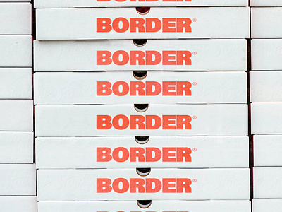 BORDER bold brand brand design design graphic design pizza restaurant